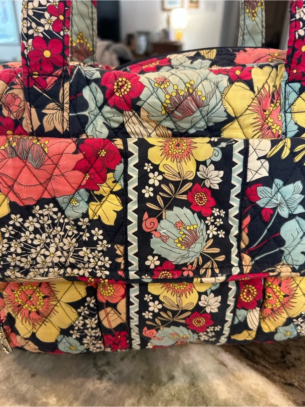Vera Bradley retired happy snails Baby Bag has wear changing pad needs wash